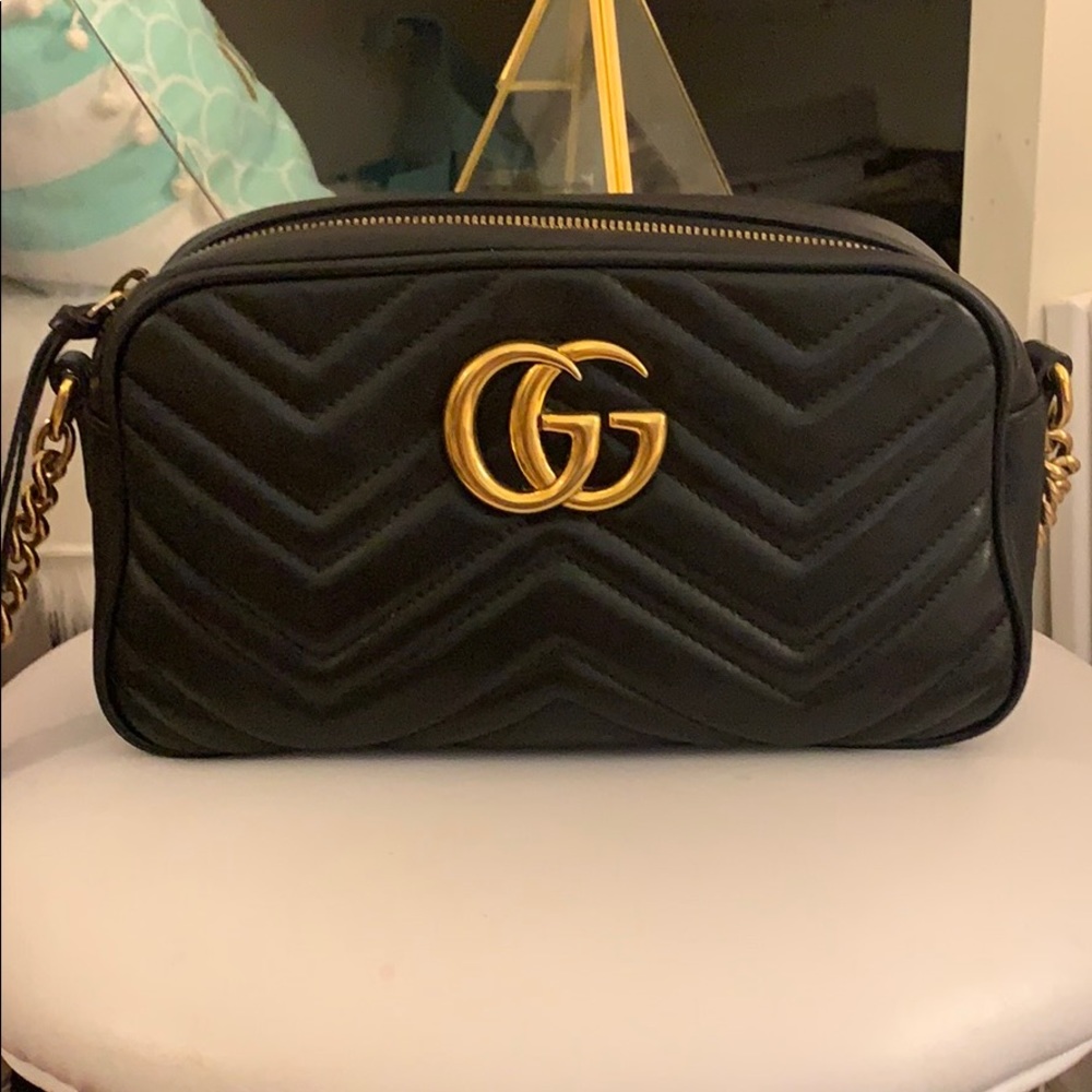 Gucci Marmont Small Leather Camera Bag